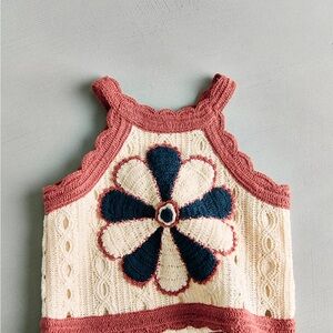 Sea NY Zara kids floral Crochet Top size 13/14 yr (64,57 inches) like new